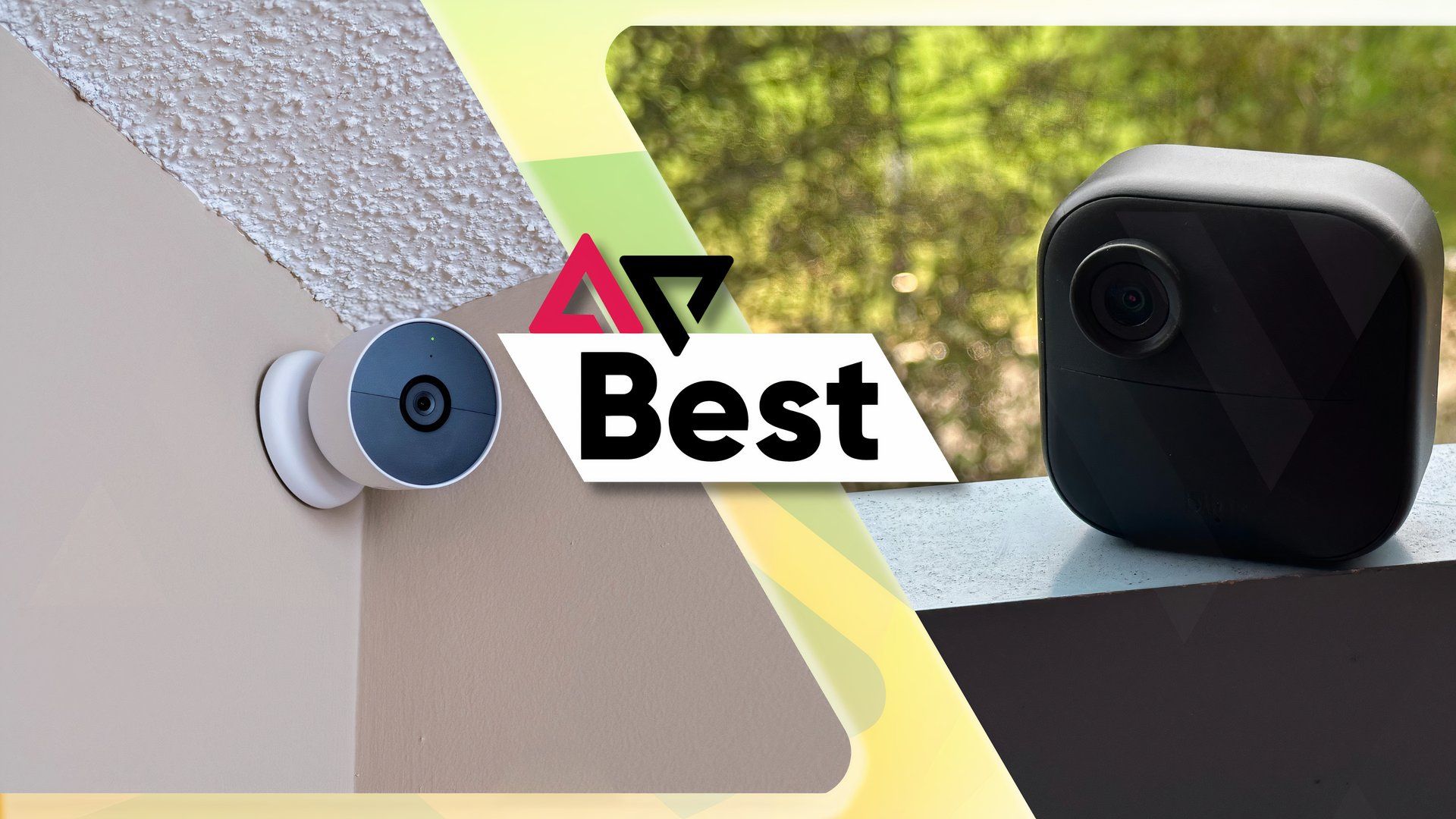 The Google Nest Cam and Blink Outdoor 4 with AP 'Best logo'