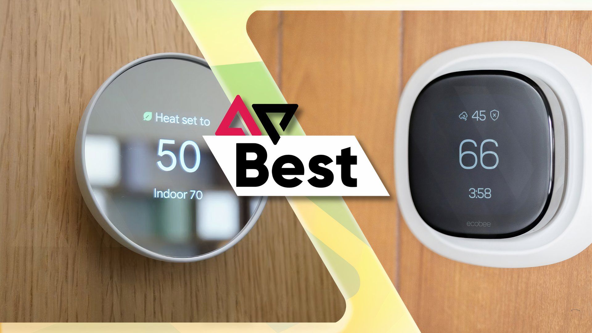 Nest Thermostat and Ecobee Premium Thermostat with AP Logo