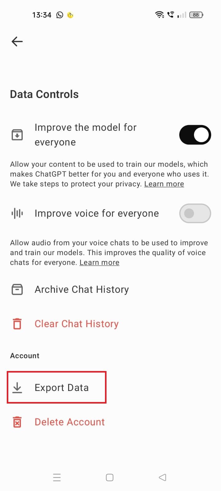 ChatGPT How to save your conversations