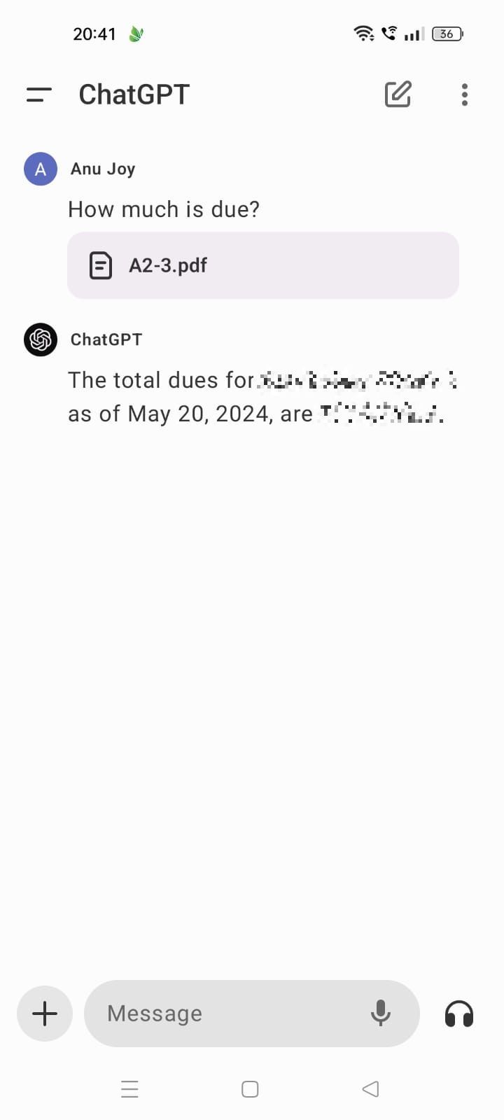 ChatGPT: How to upload a PDF file image.