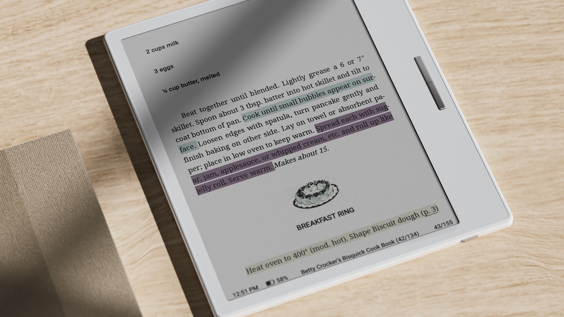 An image of a new Boox ereader device
