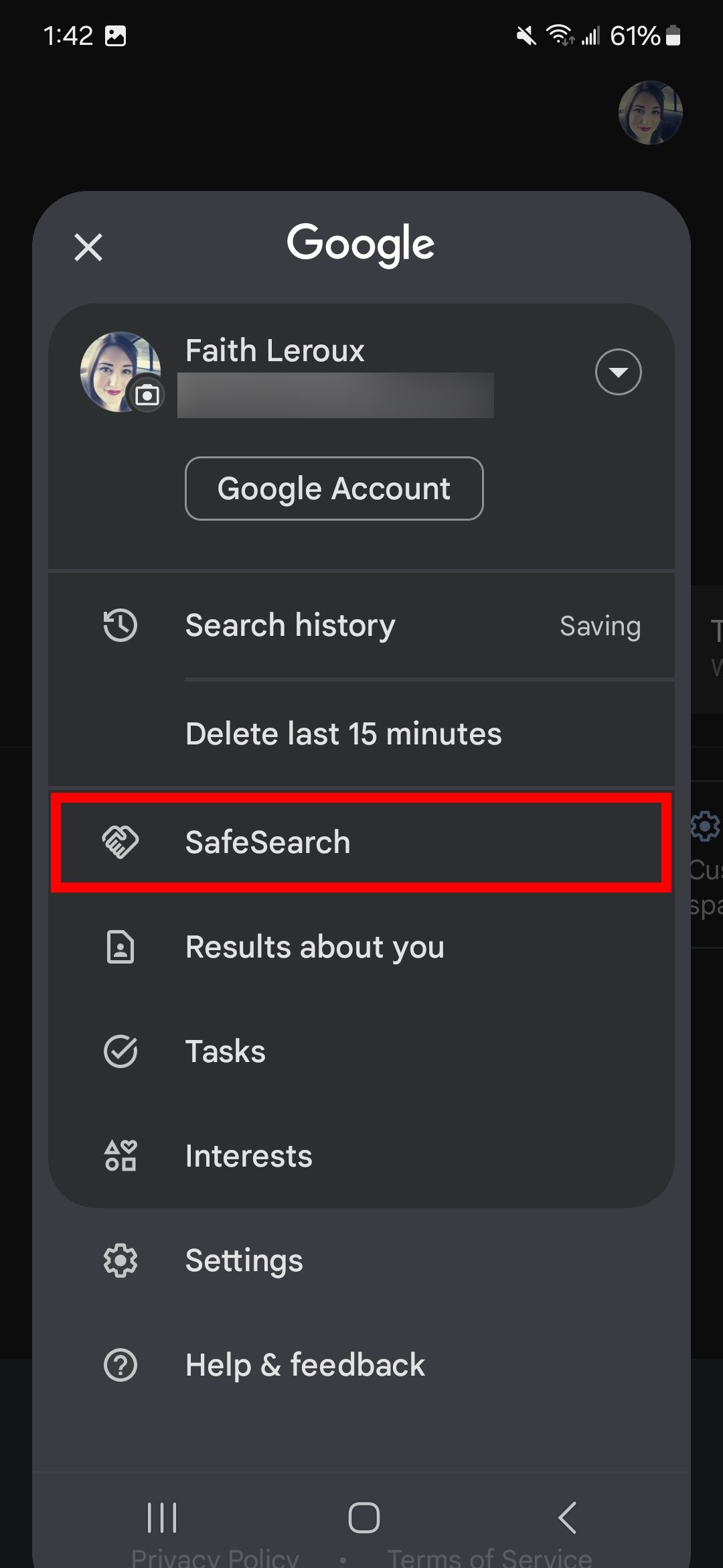 How to turn off Google SafeSearch and other search filters