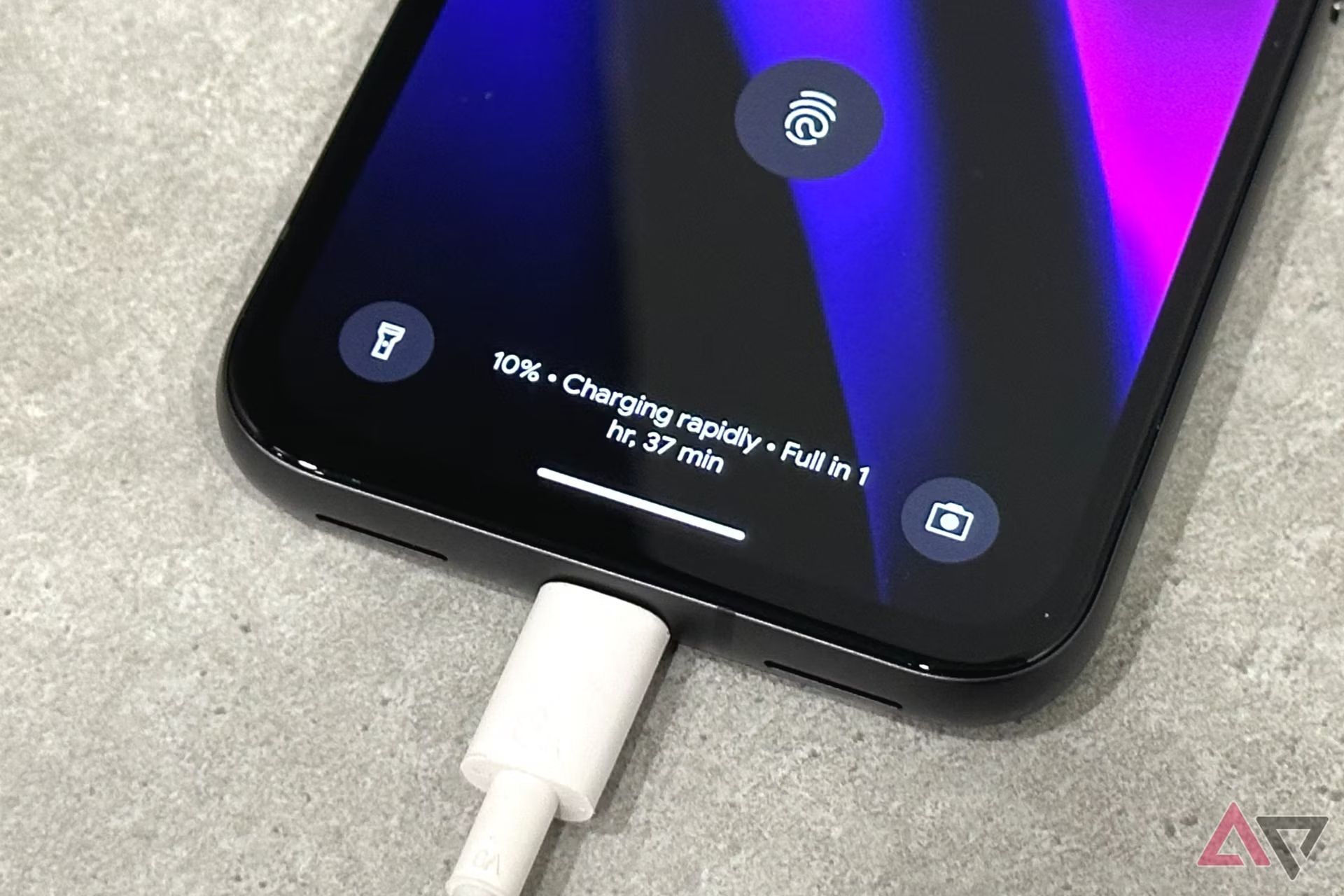 The Pixel 8a charging slowly