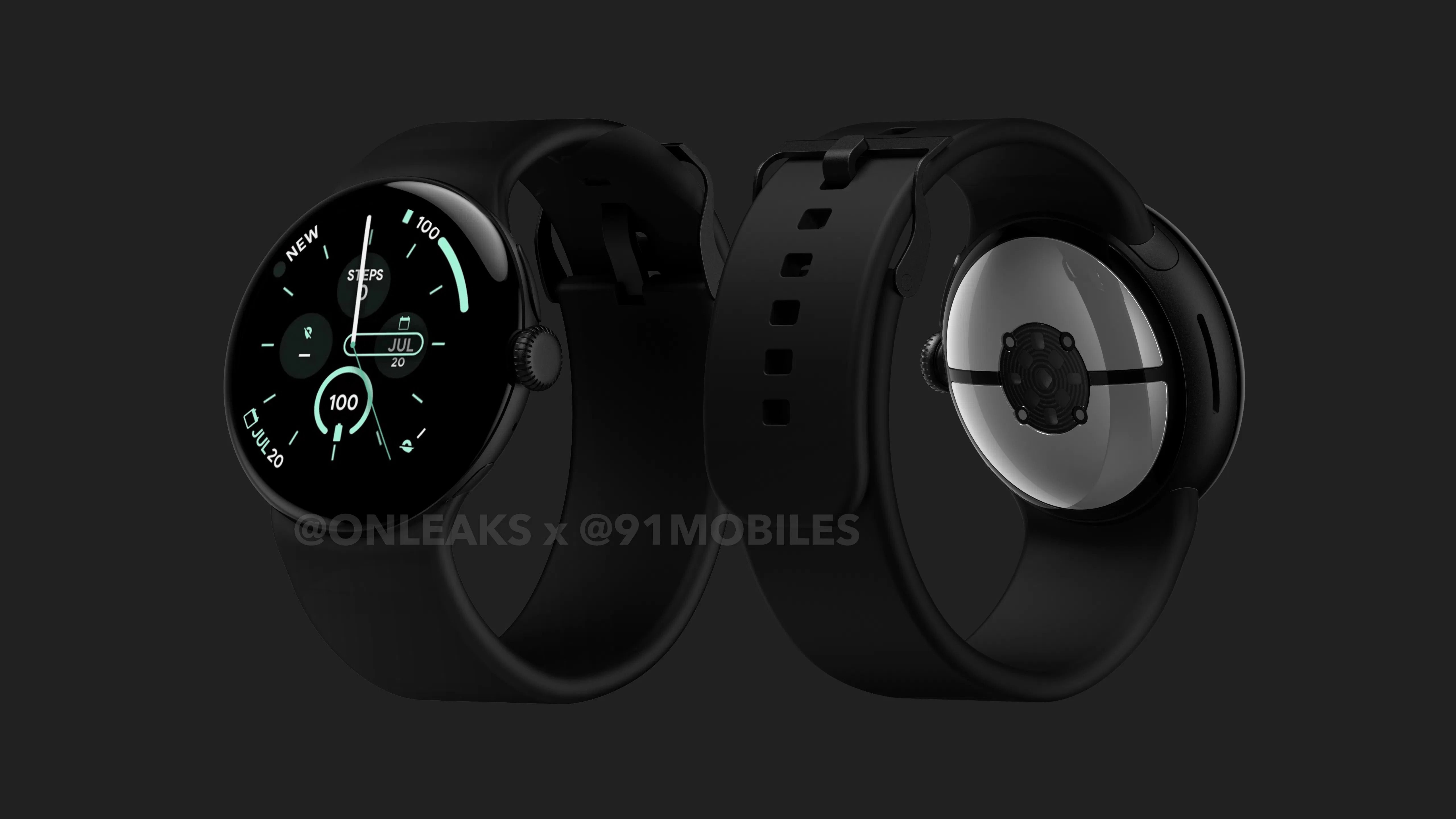 Pixel Watch 3 leaked render