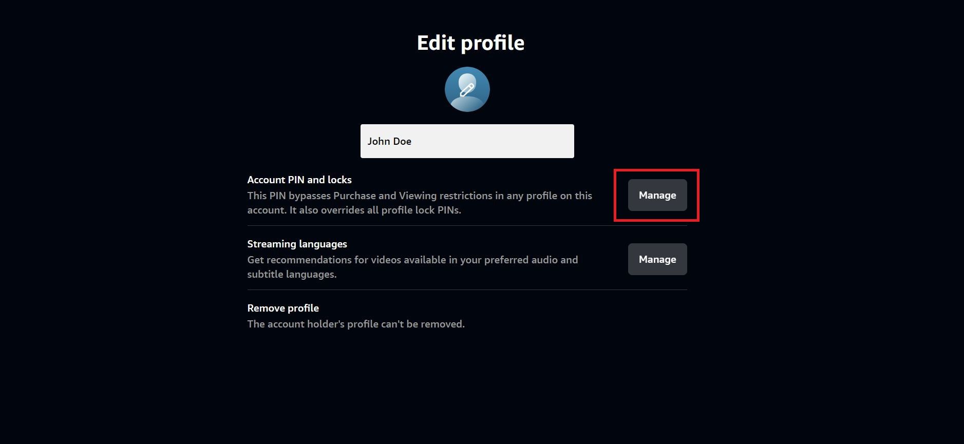 Amazon Prime Video How to set up profiles