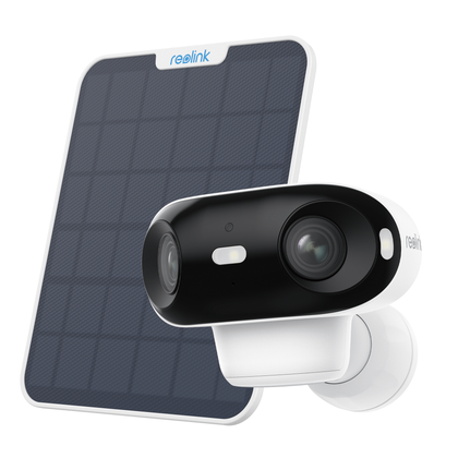 Rolink Argus 4 Pro and Solar Panel on White Background