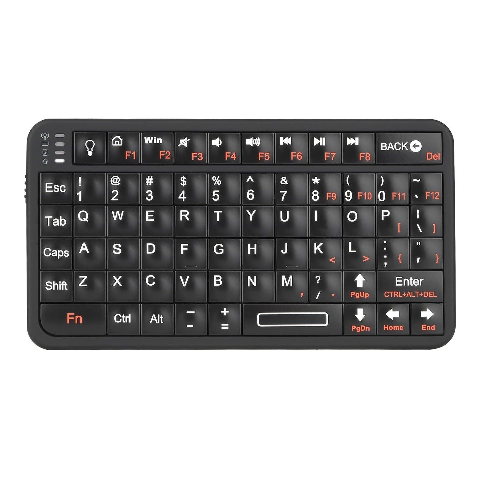 Rii Mini Bluetooth Keyboard black on white background