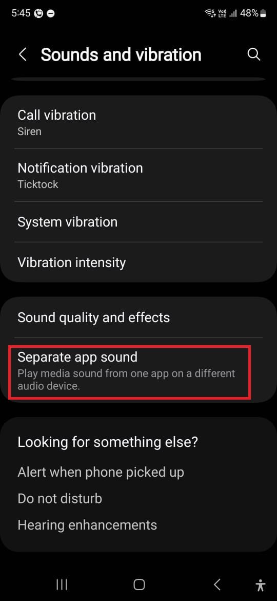 Samsung Galaxy How to use Separate app sound function