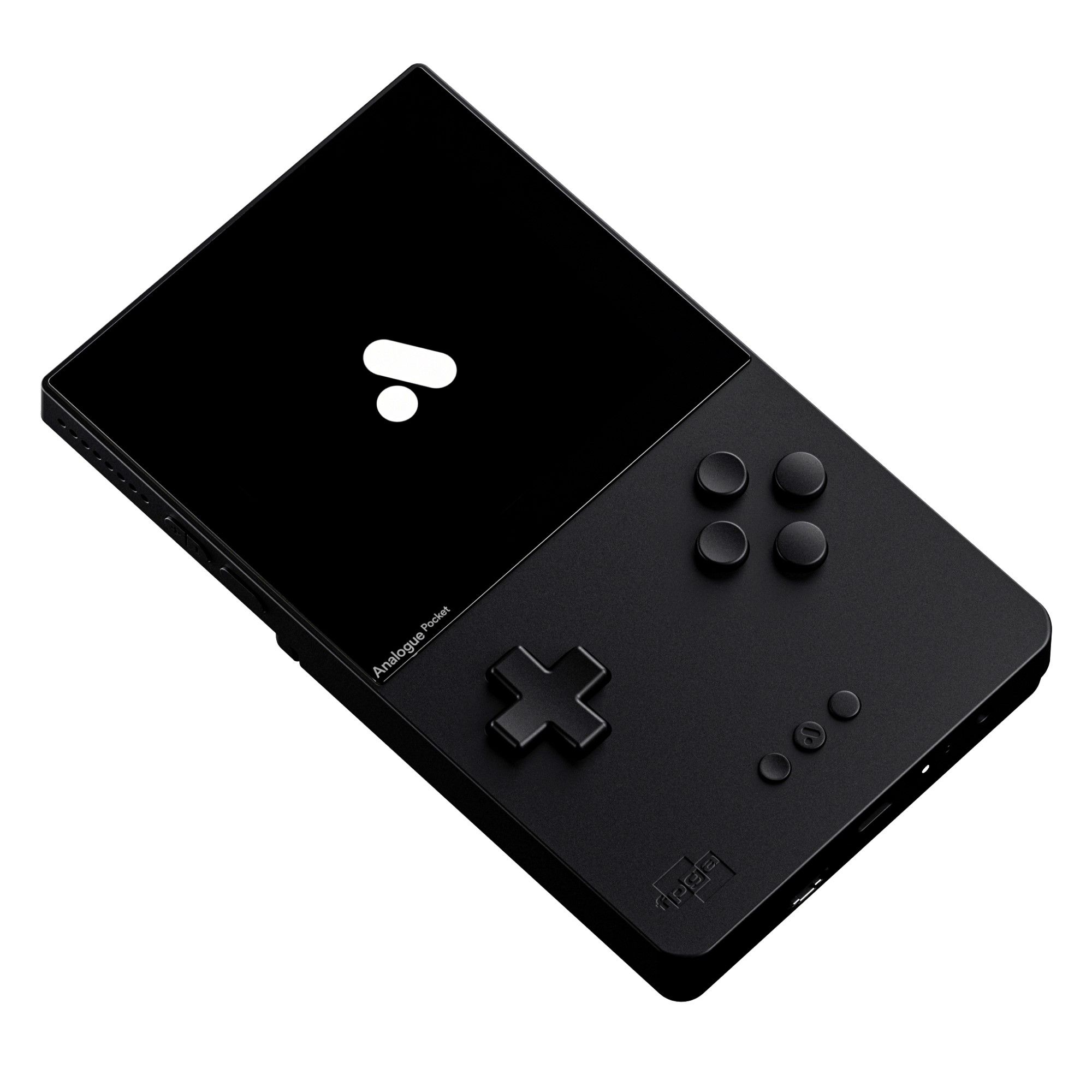 analogue pocket render floating in air with white background