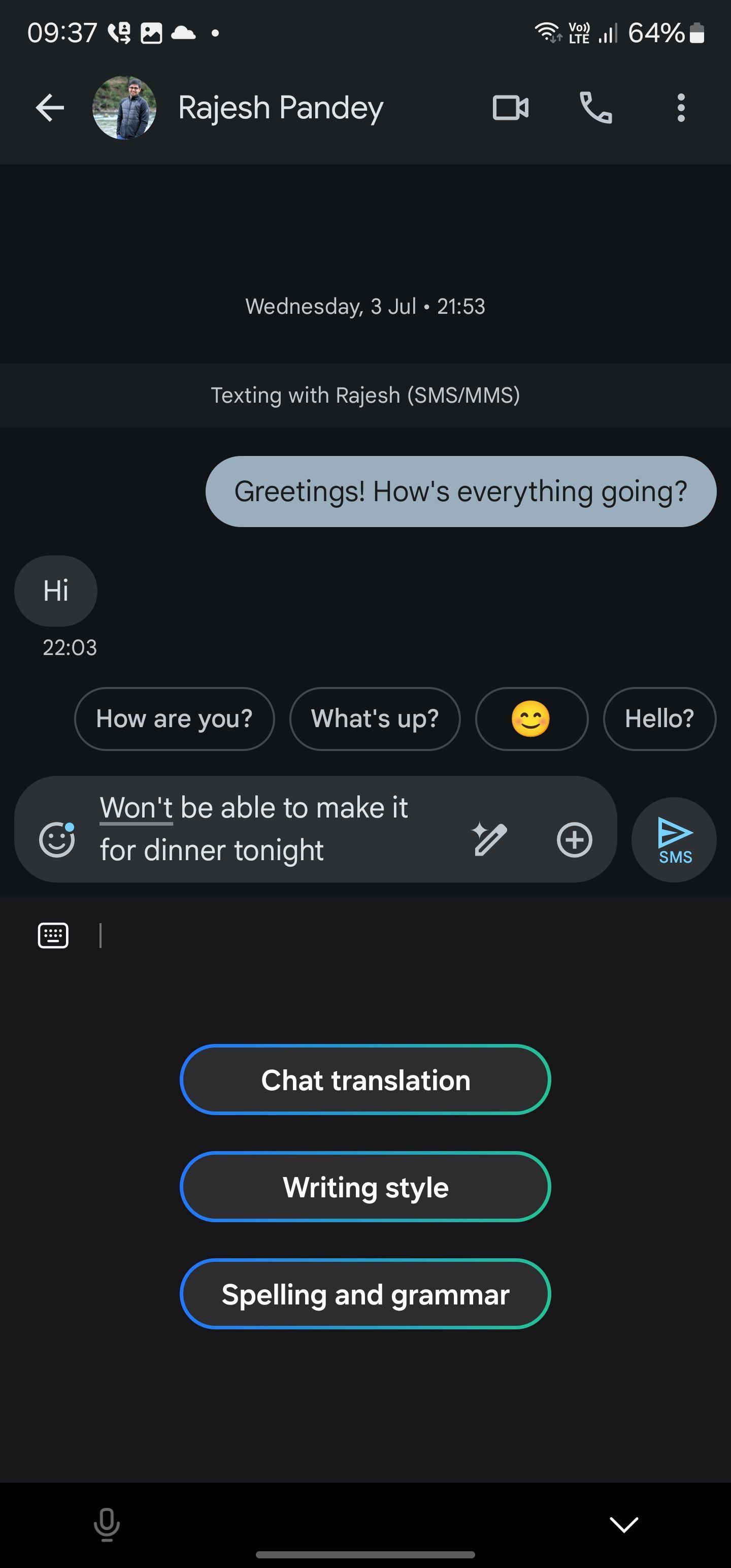 Galaxy AI features on Samsung keyboards