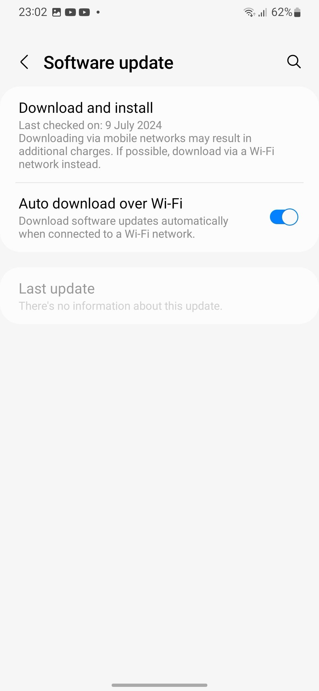 download and install One UI update on Samsung phone