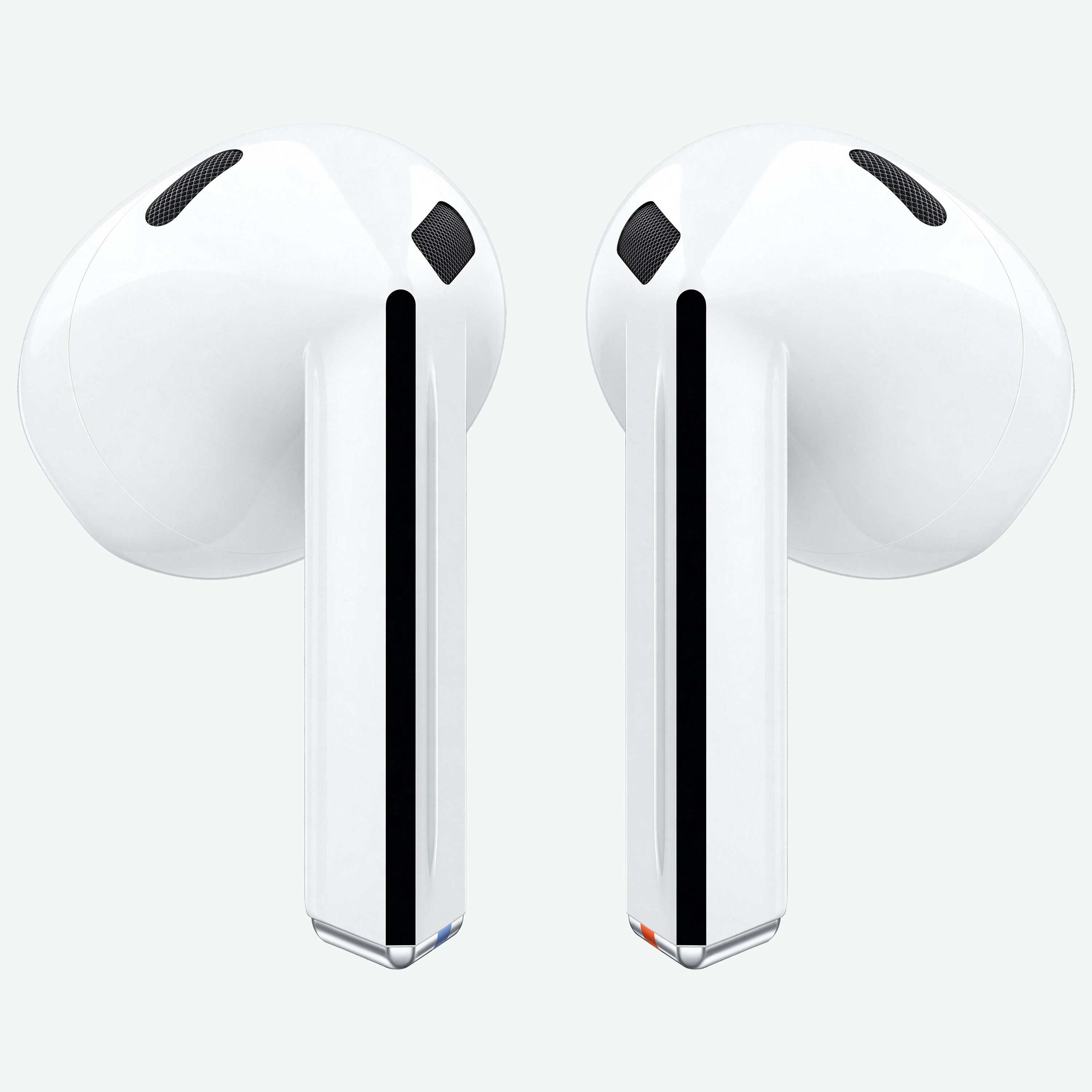 Render of the Samsung Galaxy Buds 3 in white.