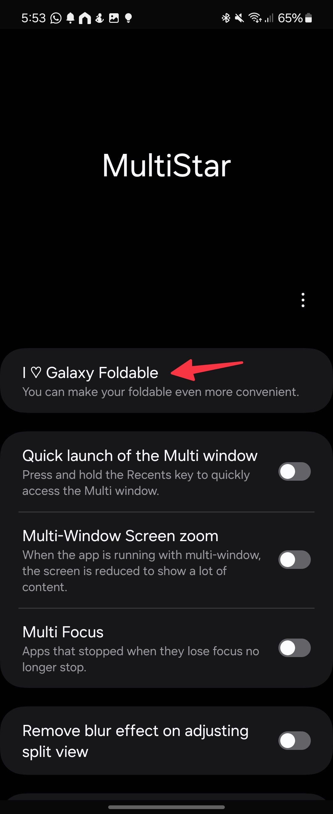 MultiStar add-on in Galaxy Z Flip 6