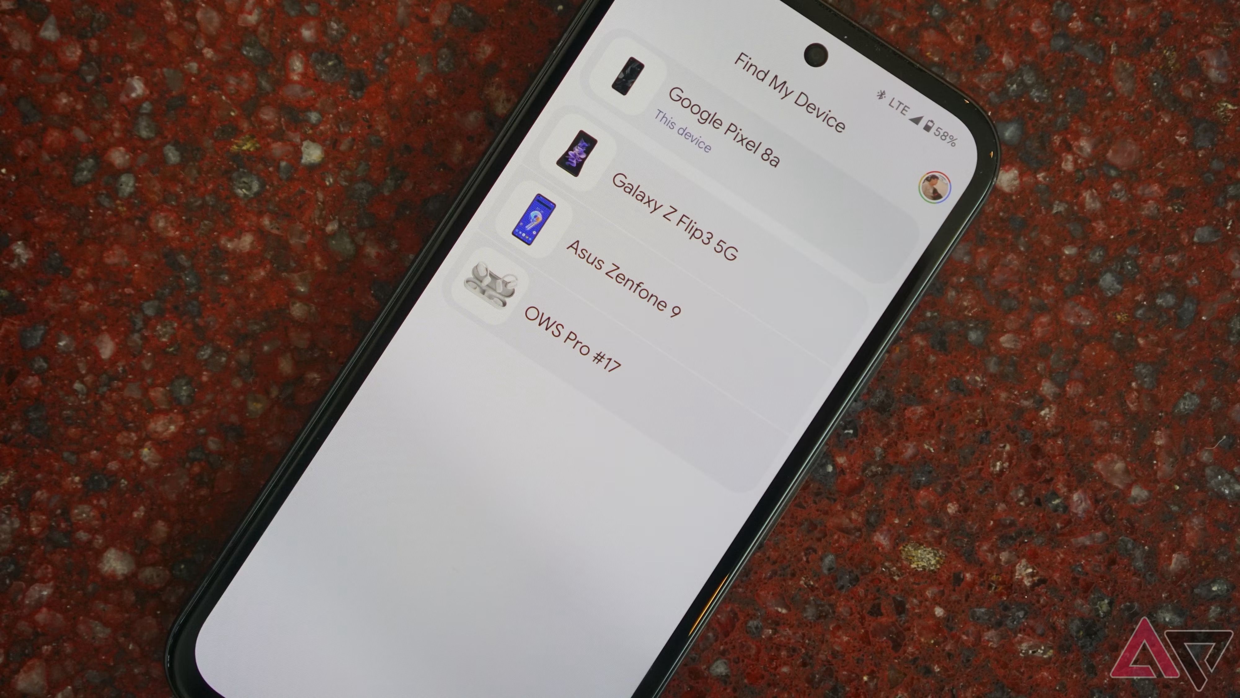 A Google Pixel phone showing how to enable Google Find My Device