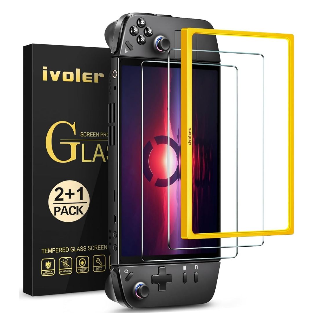 iVoler Protective Film for Legion Go next to packaging