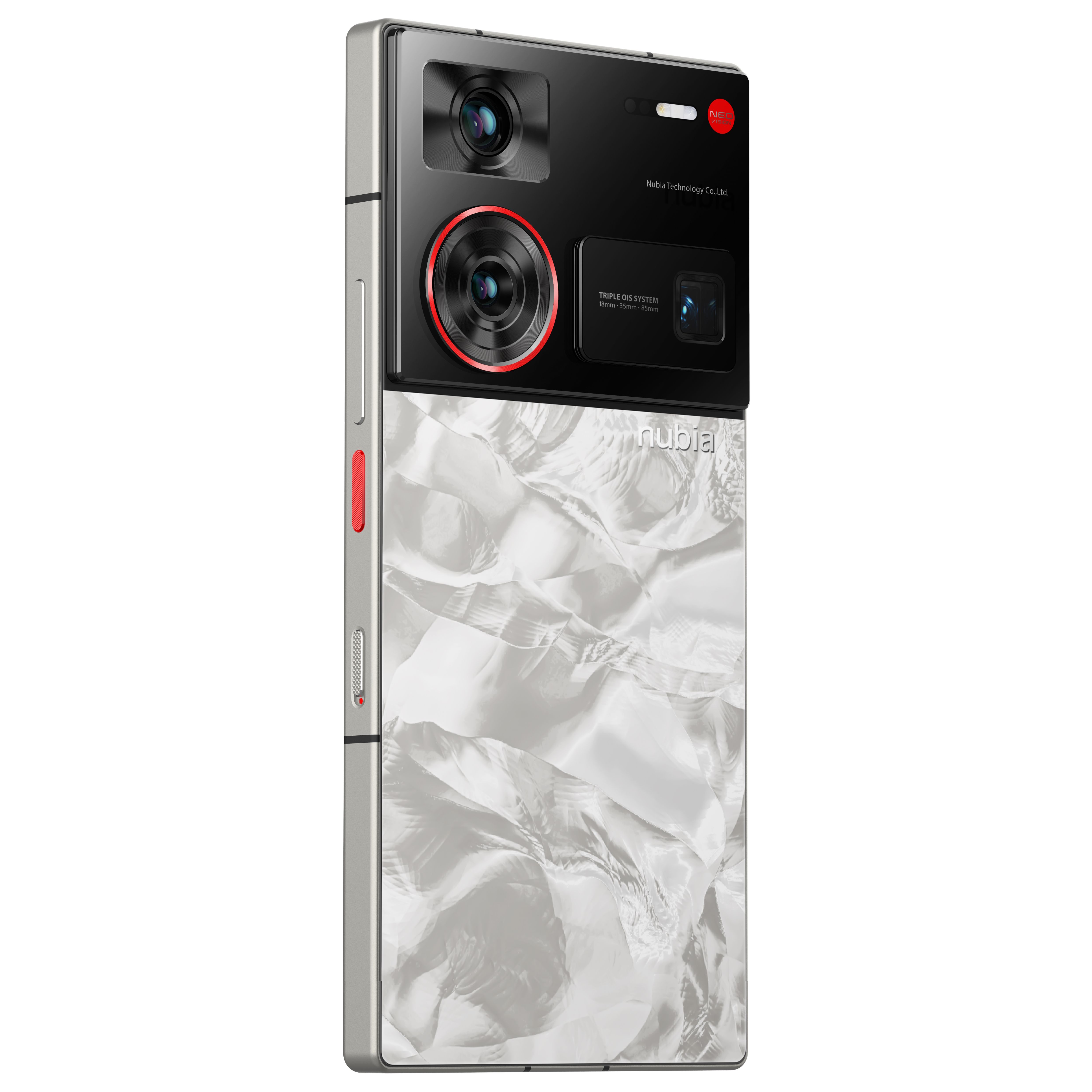 nubia Z60 Ultra Leading Version with white background, showing rear