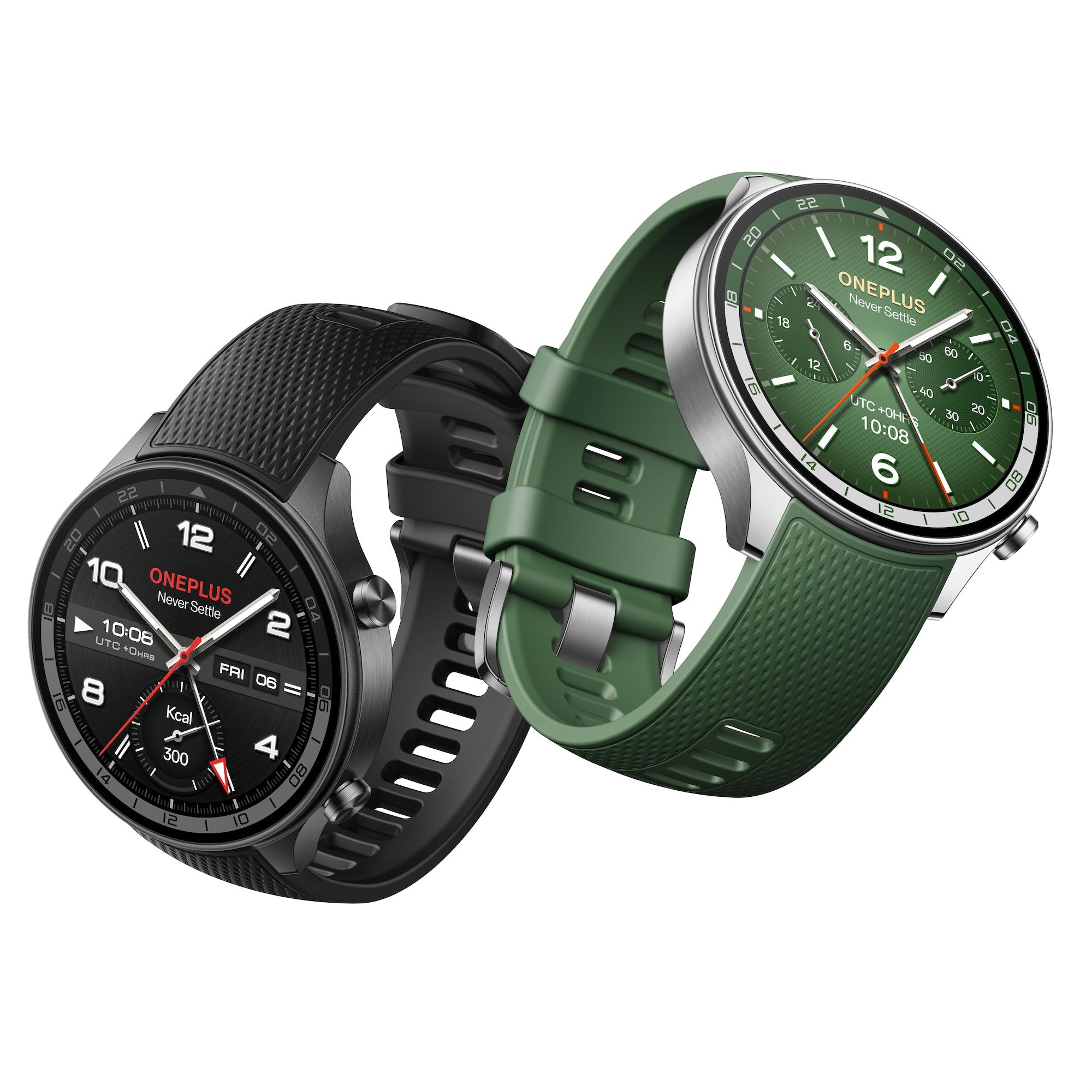 OnePlus Watch 2r in green and grey