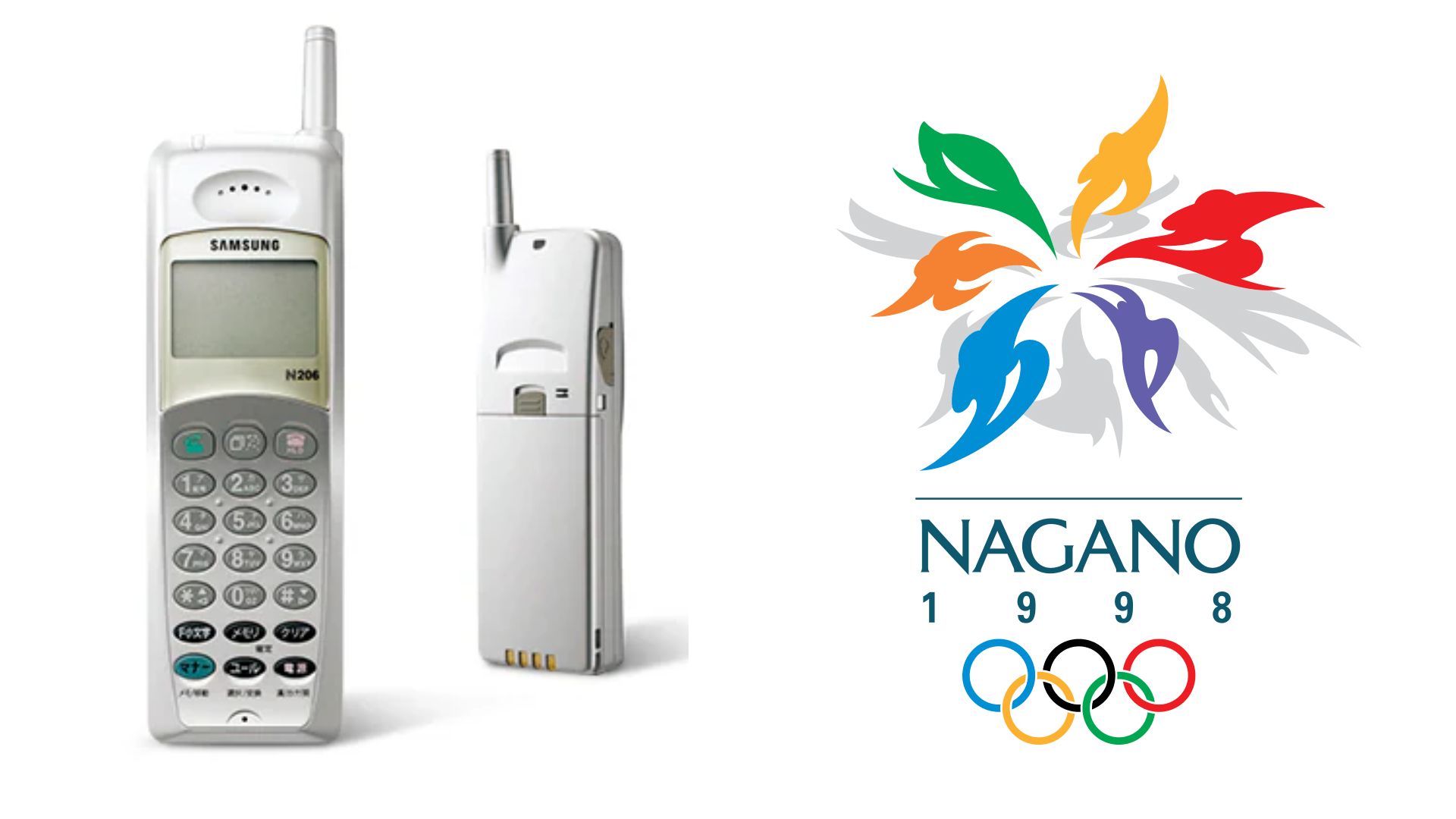 The Samsung Olympic Edition beside the 1998 Olympic Games logo.