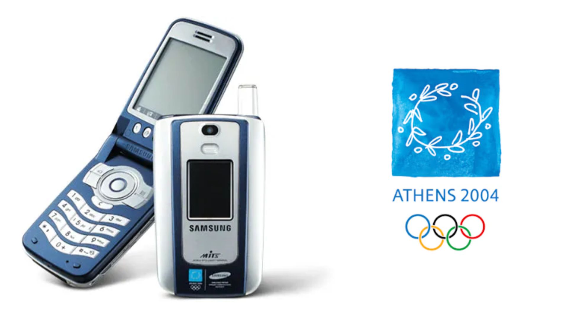 The Olympic Edition of the Samsung SGH-i530 flip phone.