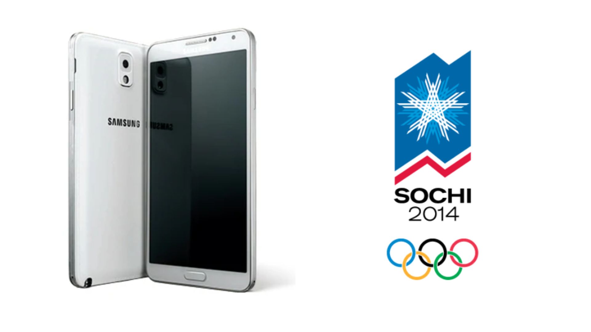 The Olympic Edition of the Galaxy Note 3 smartphone.