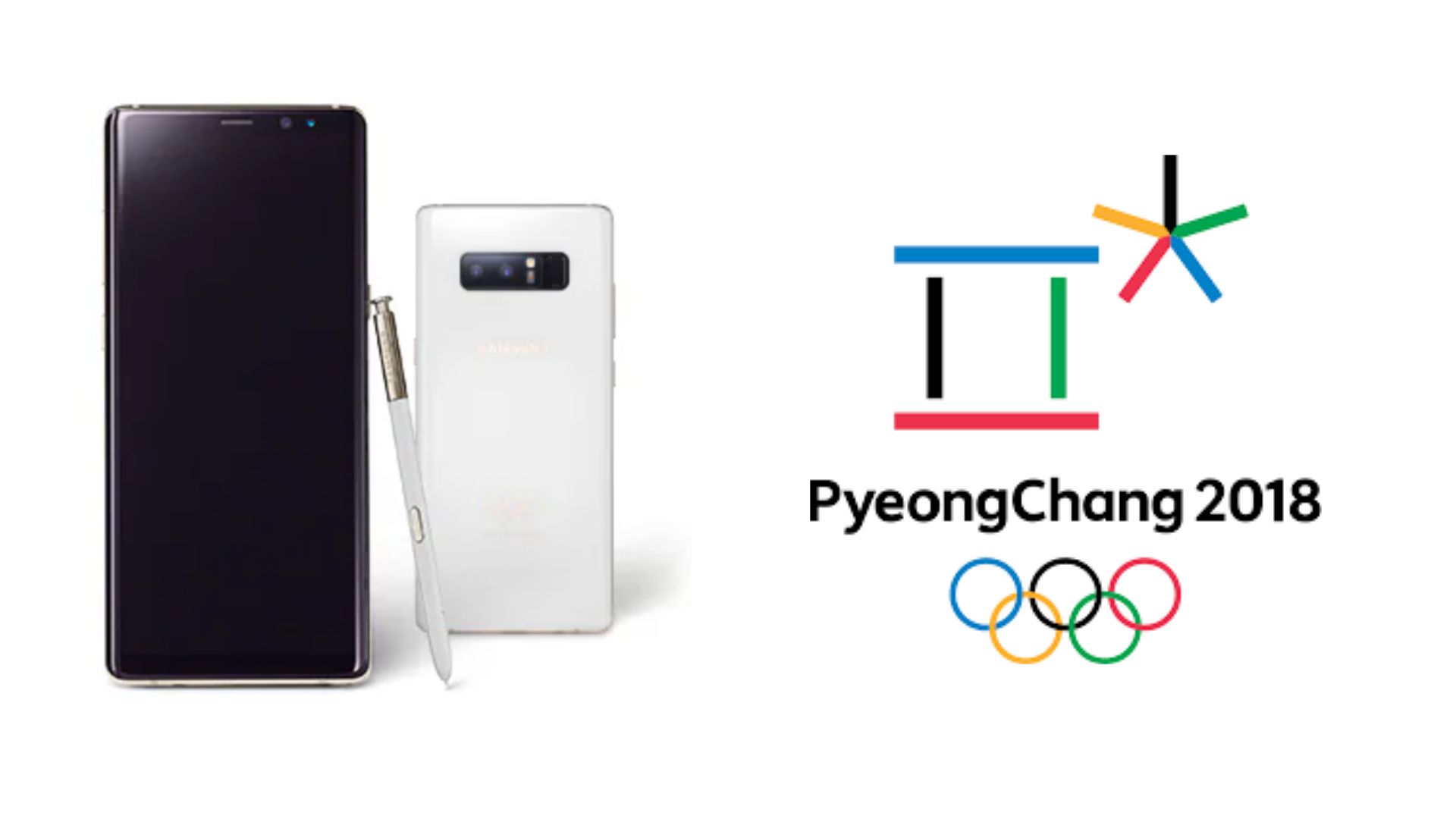 The Olympic Edition of the Galaxy Note 8 designed for PyeongChang.