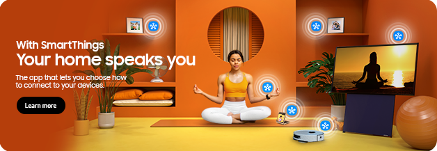 SmartThings Home product module with lady meditating 