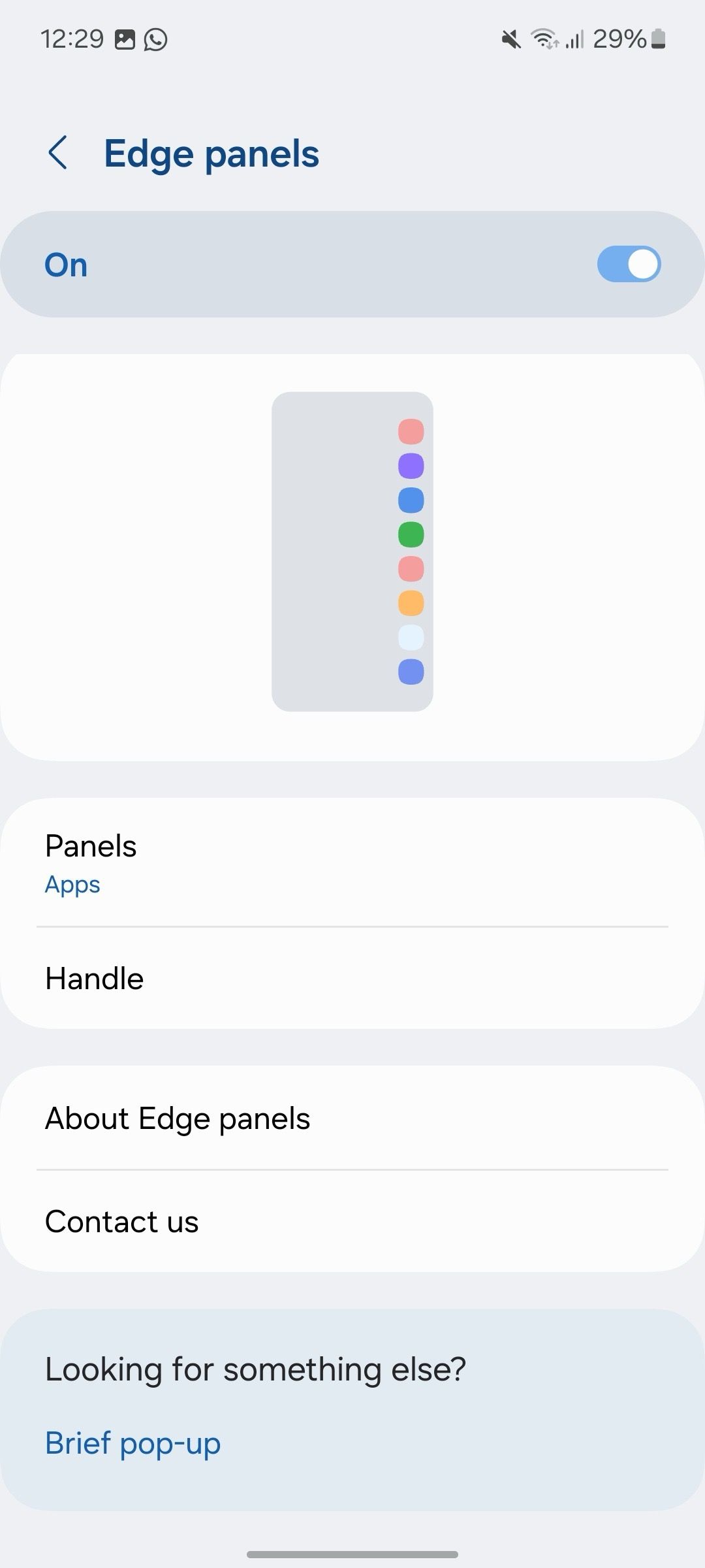 Tweak edge panel in Galaxy A15