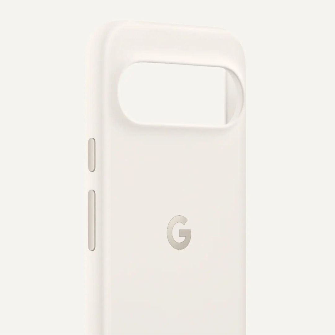 The first-party Google Pixel 9 case in Porcelain