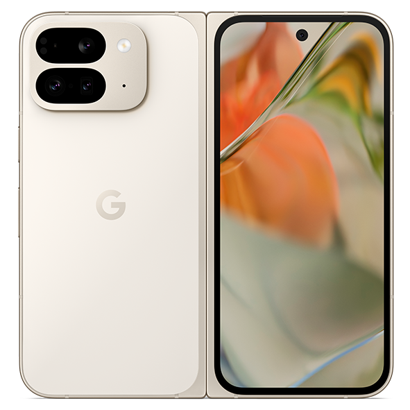 google pixel 9 pro fold porcelain on a white background