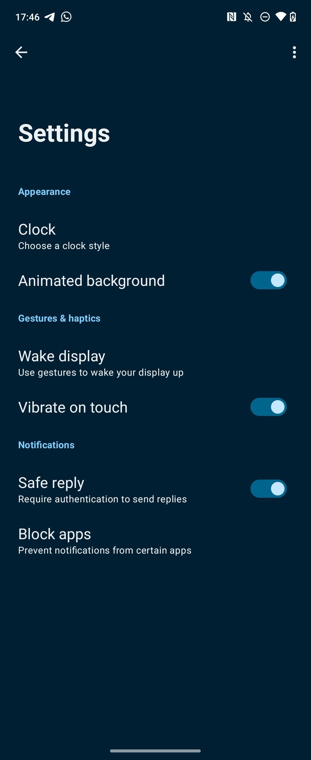 Change Peek display settings on Moto G Power