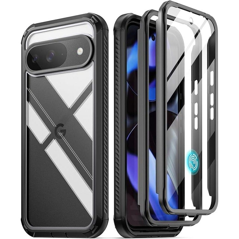 Poetic Guardian phone case for the Pixel 9 Pro, front and back views