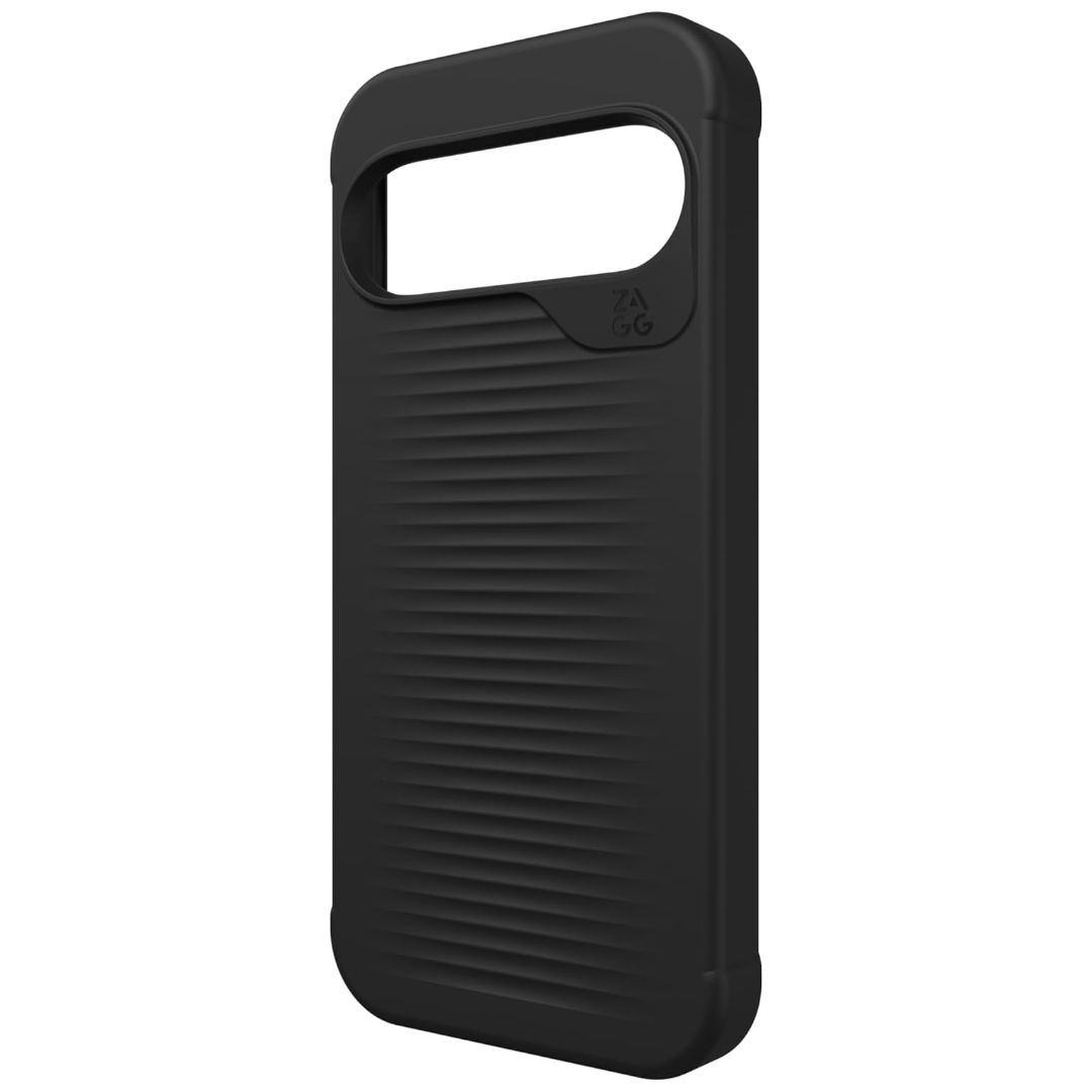 a black phone case on a white background