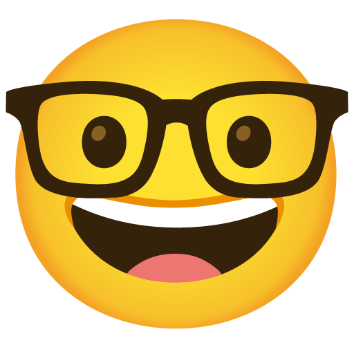 Image of nerd face emoji on Android