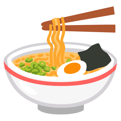 Image of ramen emoji on Android