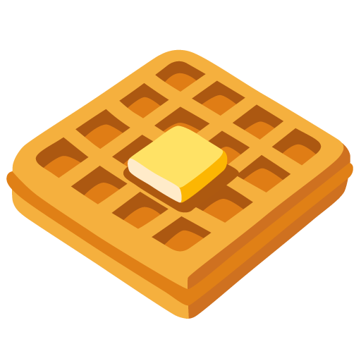 Image of waffle emoji on Android