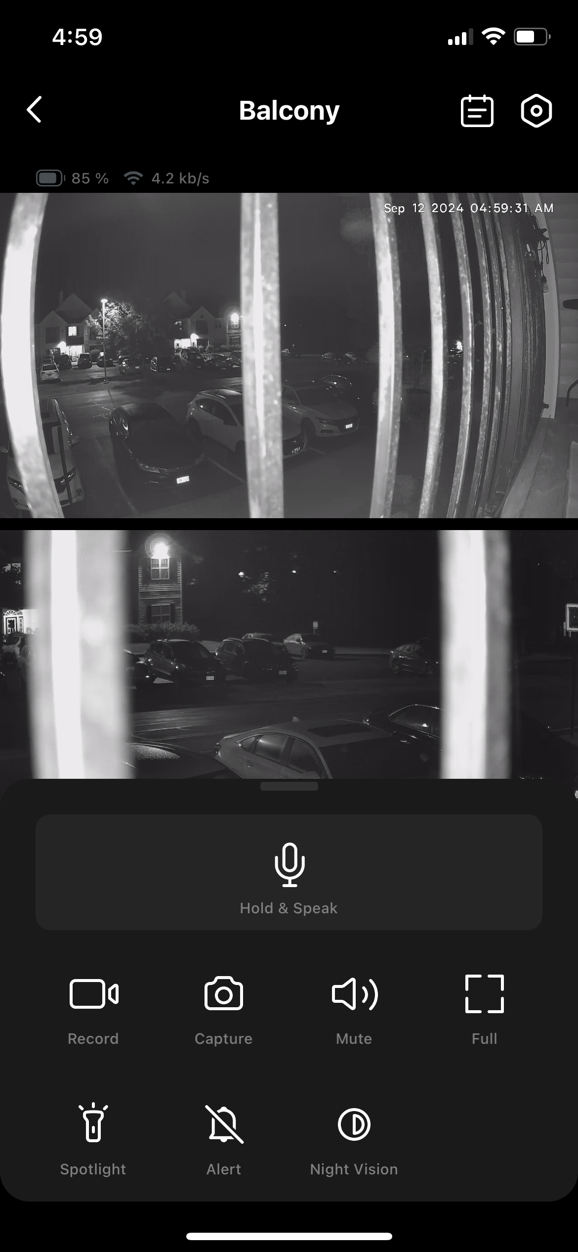Live night looks in the Baseus application