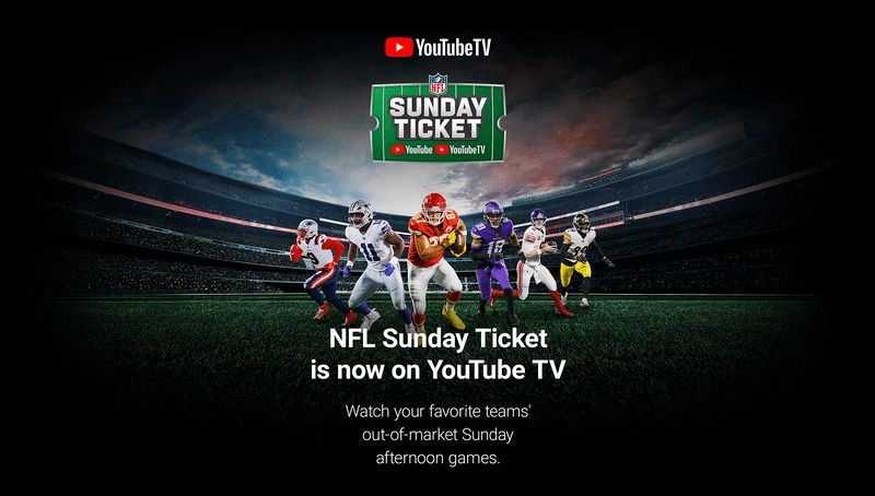 YouTube TV Sunday Ticket banner