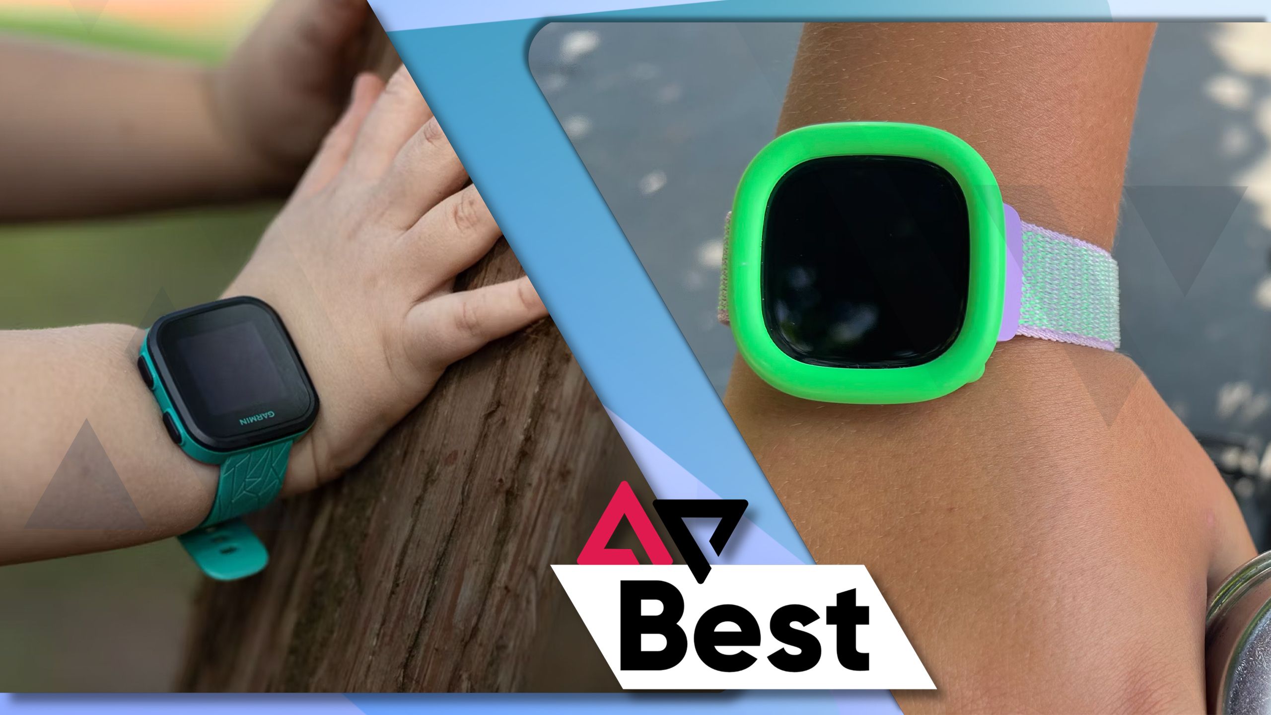 Best Smartwatches For Kids Garmin Bounce on the left and Fitbit Ace LTE on the right