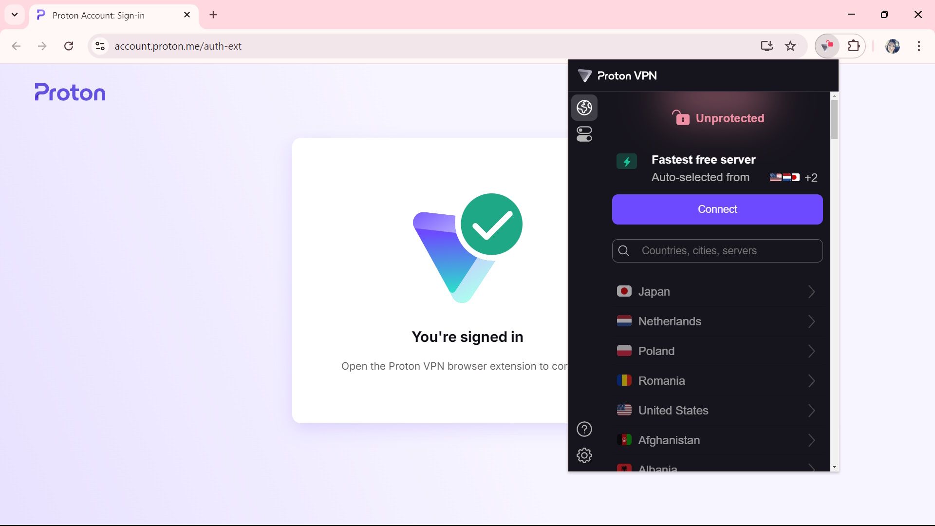 Proton vpn how to set up the proton vpn extension