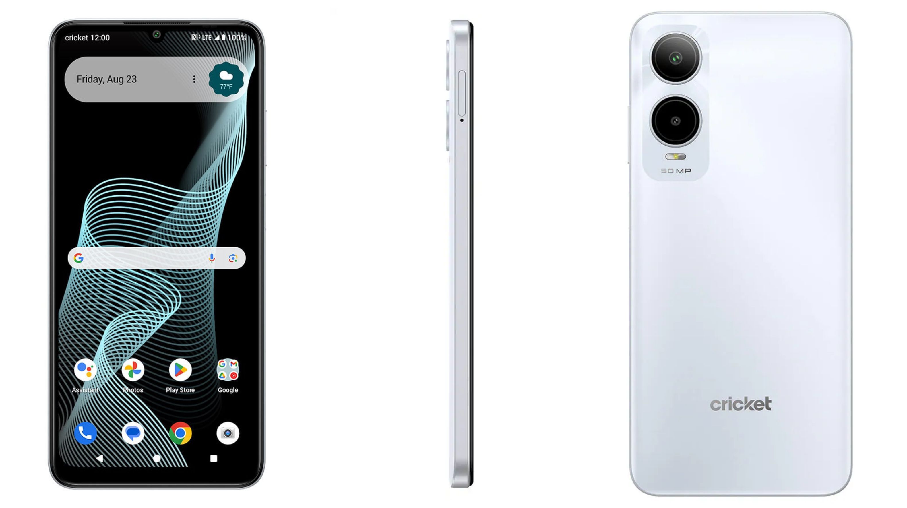 Images of the Cricket Icon 6 from the front, side, and back.