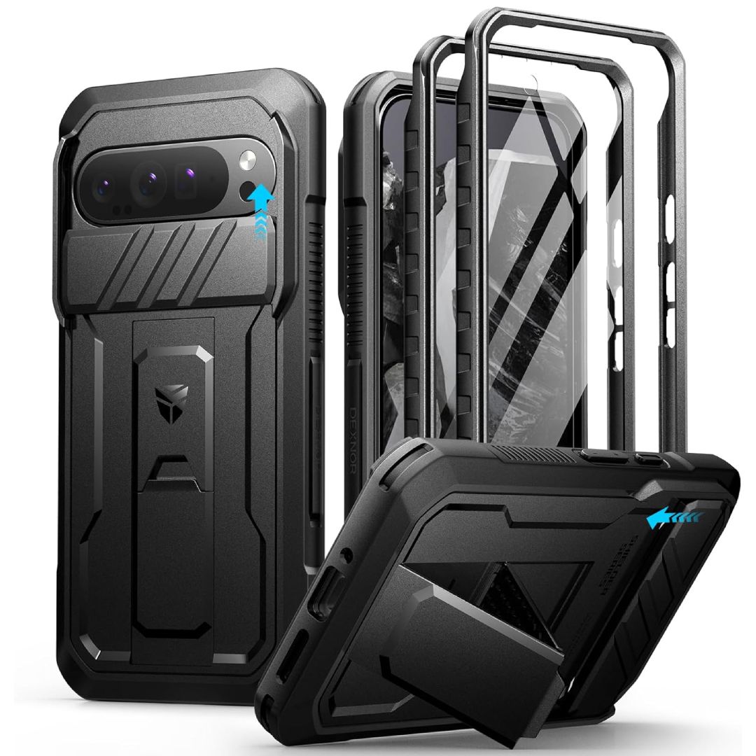 Dexnor Heavy Duty Case front and back cover with Pixel 9 Pro XL with white background