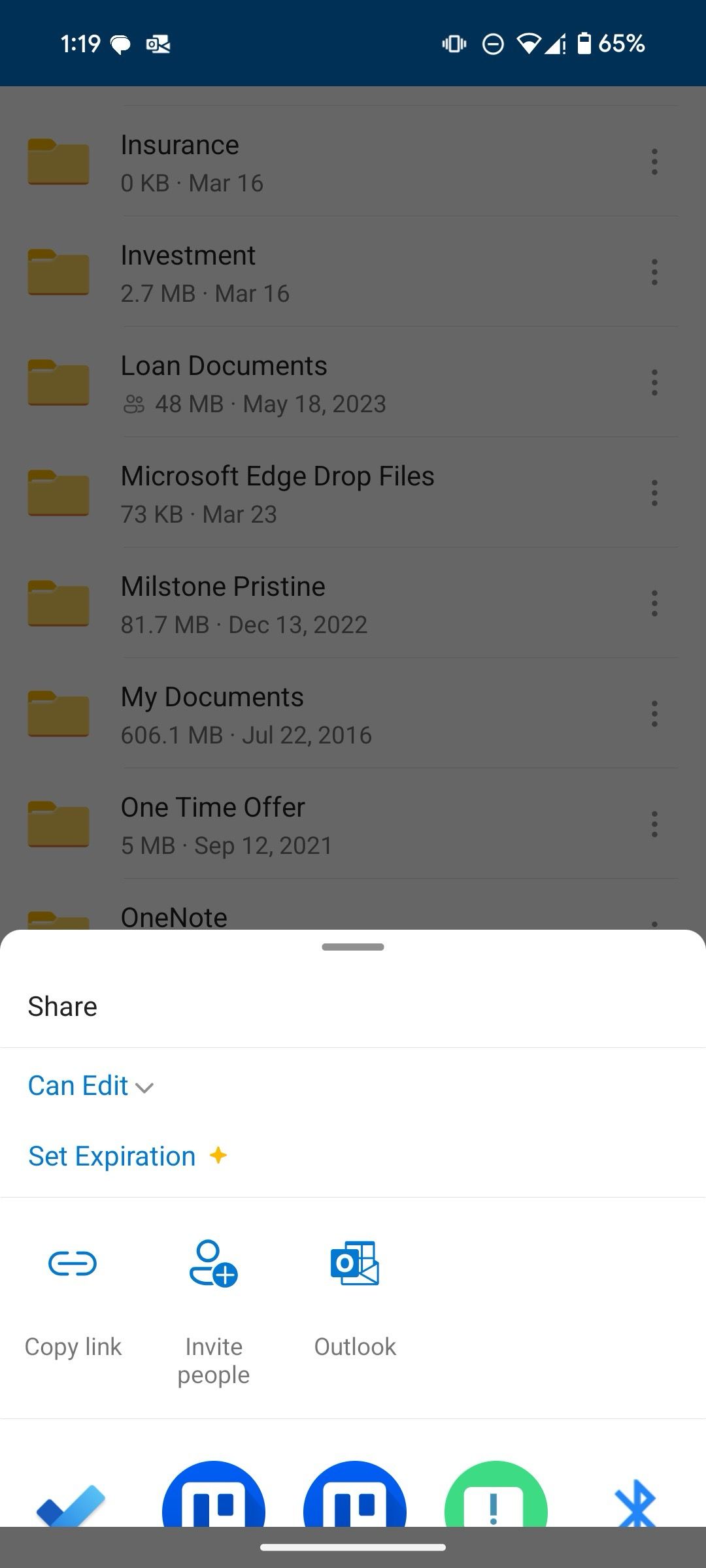 an option to add expiry date to OneDrive links
