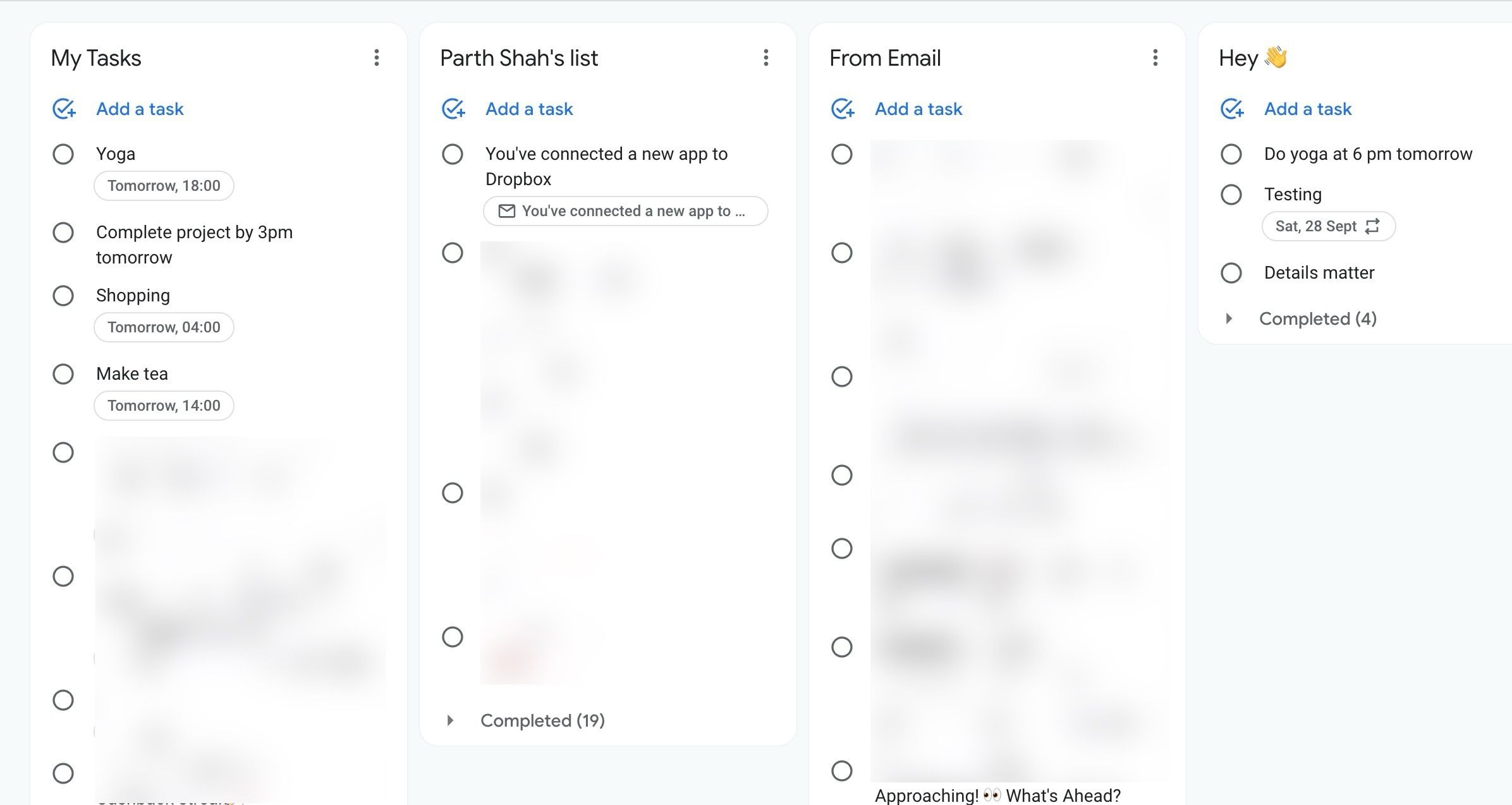 A web version of Google Tasks