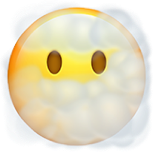 emoji of iPhone's face in cloud