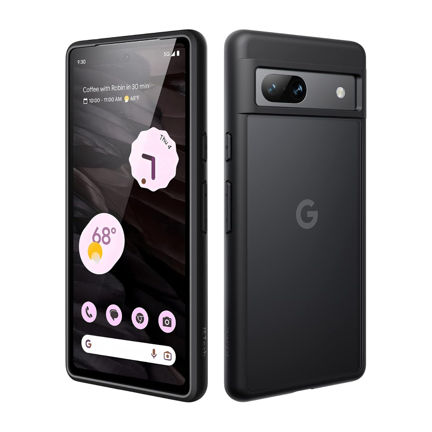 Render of JETech Matte Case for Google Pixel 7a on a white background