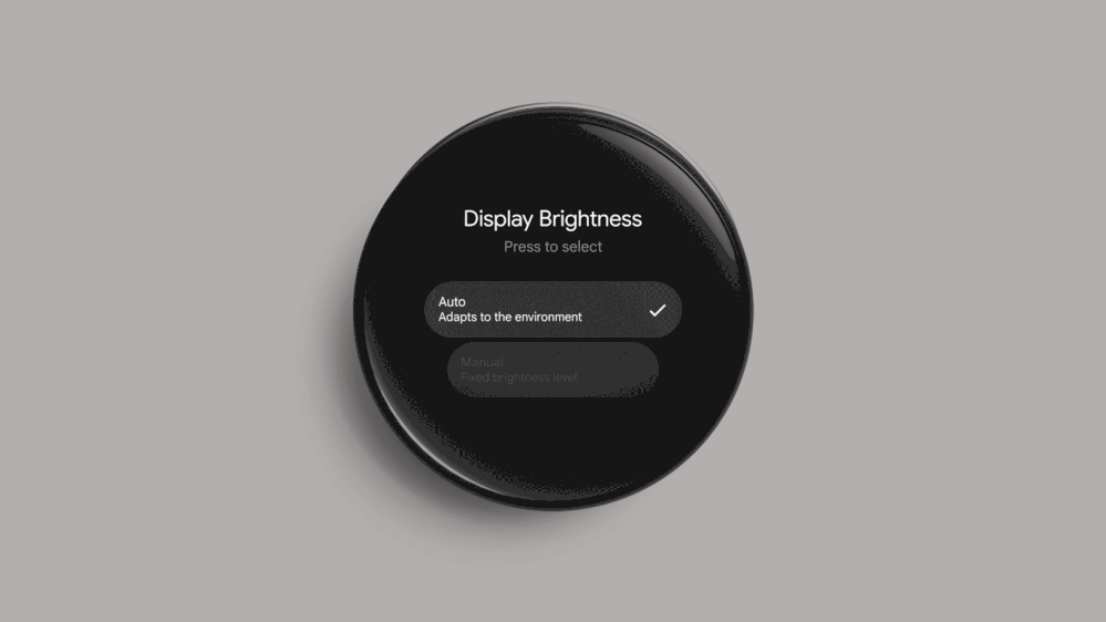 A GIF highlighting the 4th-gen Nest Learning Thermostat's upcoming manual brightness controls.