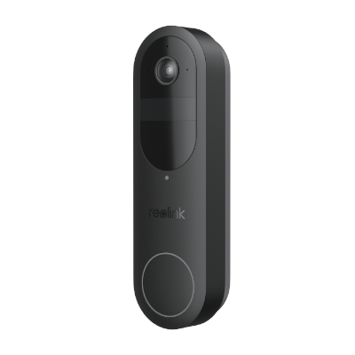 Recycling the battery door bell on a white background