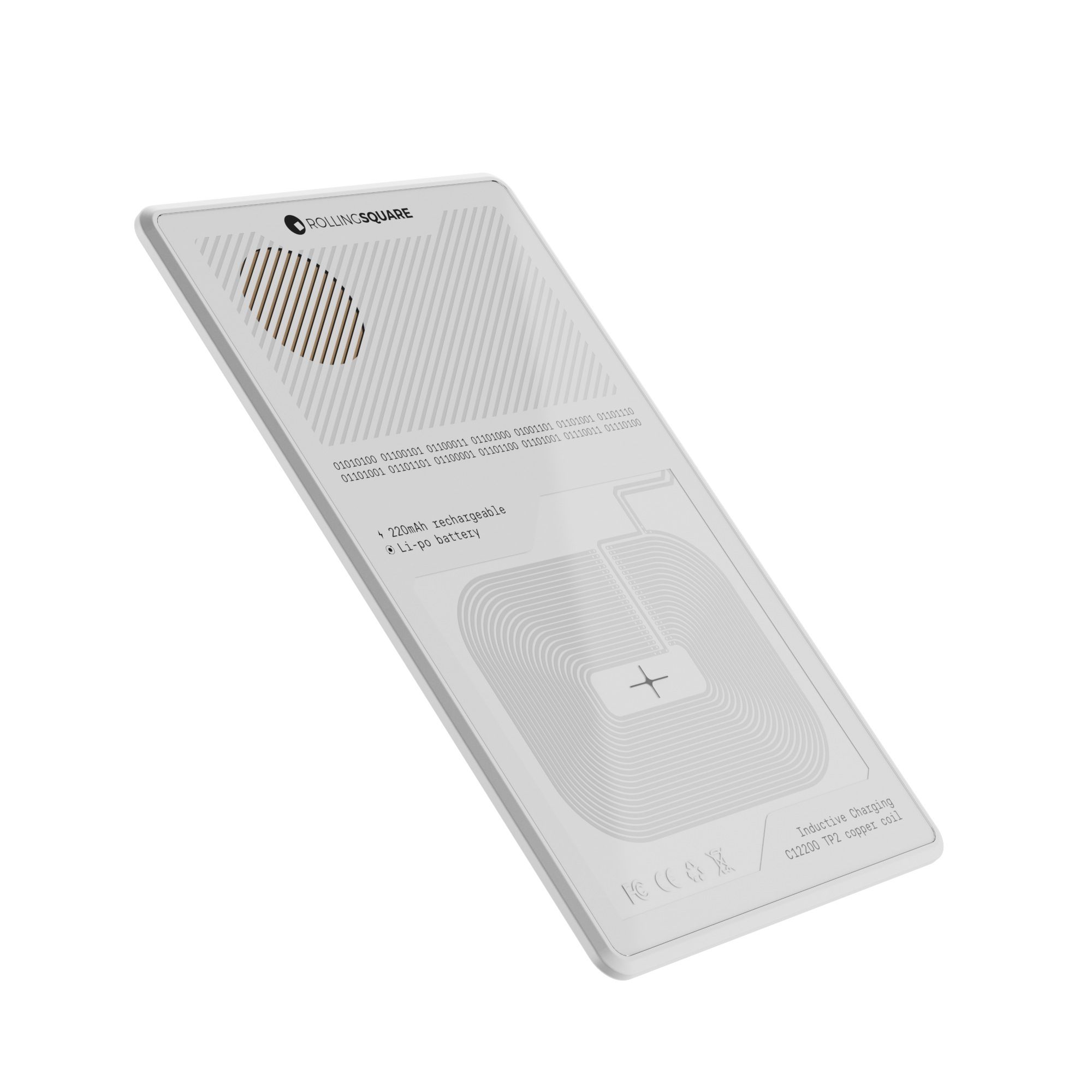 A render of the Rolling Square AirCard Pro wallet Bluetooth tracker