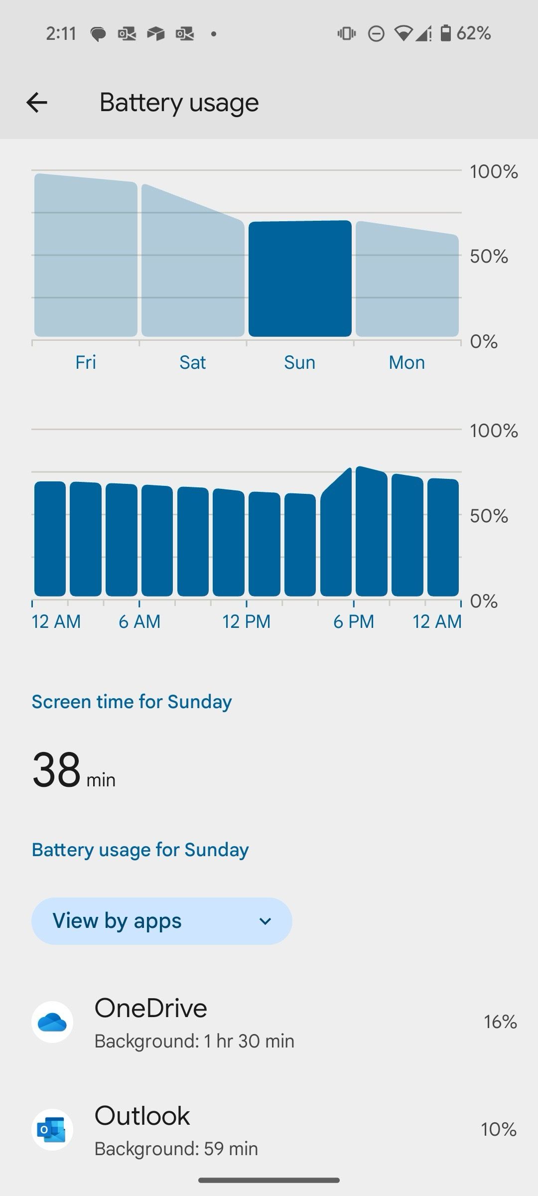 battery menu on Pixel 9 Pro Fold