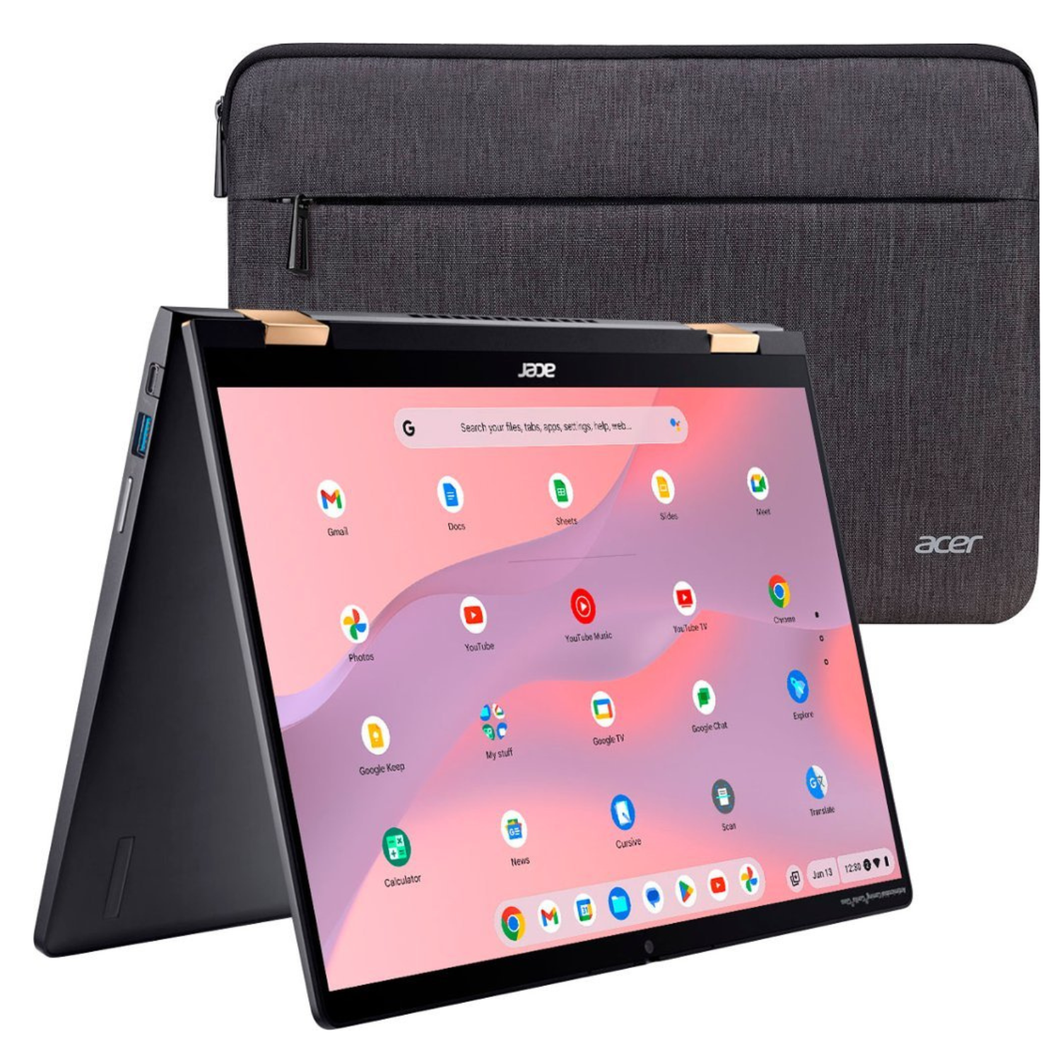 Acer Chromebook Spin 714 with bag